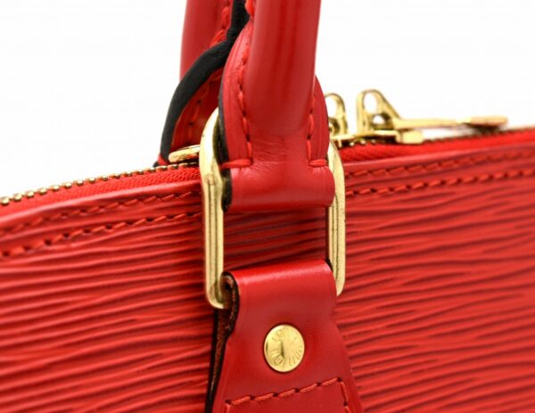 11610033 6 Louis Vuitton Alma Handbag Epi Red