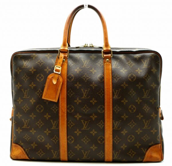 11610041 Louis Vuitton Porte de Cumin Voyage Briefcase Monogram Brown