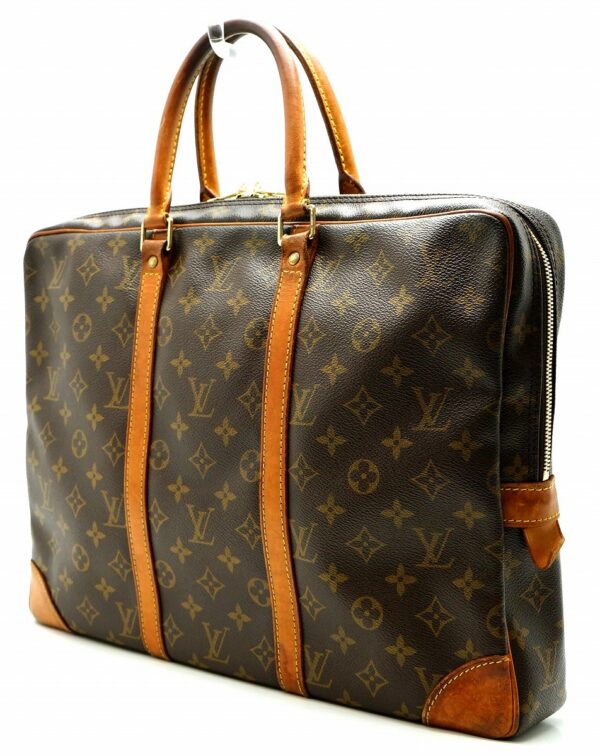 11610041 1 Louis Vuitton Porte de Cumin Voyage Briefcase Monogram Brown