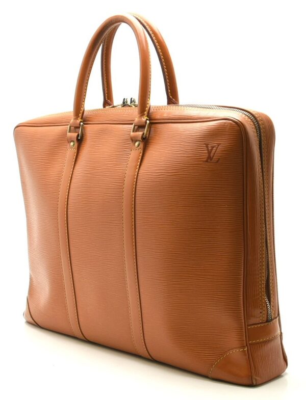 11610056 1 Louis Vuitton Porte de Cumin Voyage Document Bag Epi Camel