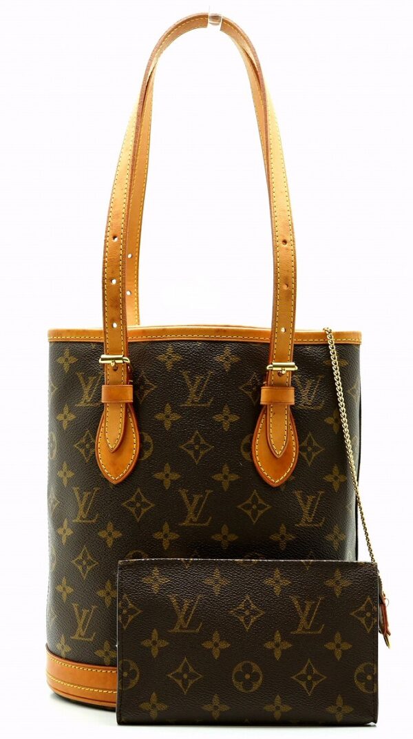 11610301 Louis Vuitton Bucket PM Tote Bag Monogram Brown