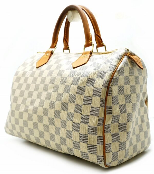 11610585 1 Louis Vuitton Speedy 30 Mini Bag Damier Azur White