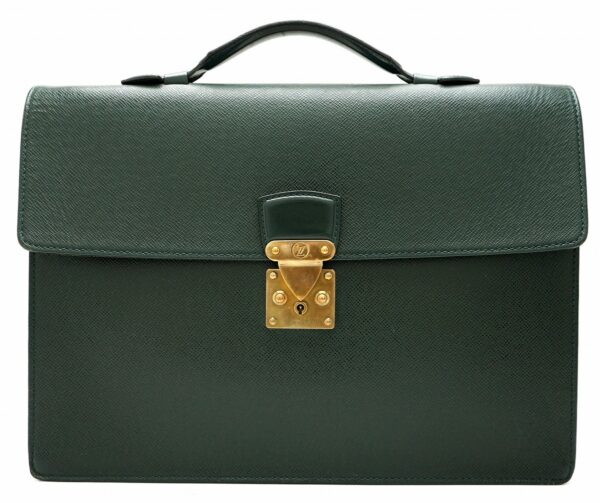 11610639 Louis Vuitton Serviette Clado Briefcase Taiga Green