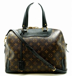 11610684 Gucci GG Canvas Handbag Tote Black Gold Hardware