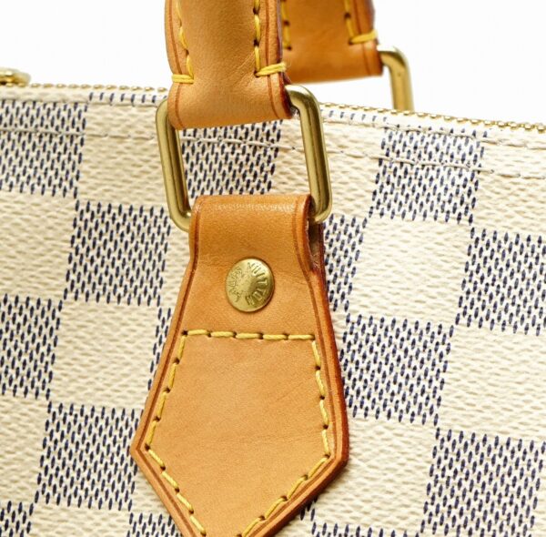 11610713 6 Louis Vuitton Speedy Bandouliere 30 Handbag Damier Azur White