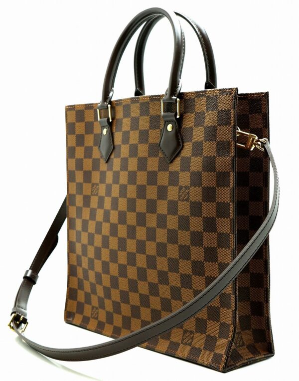 11610853 1 Louis Vuitton Sac Plat PM Tote Bag Damier Brown