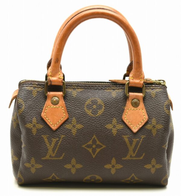 11610986 Louis Vuitton Mini Speedy Handbag Monogram Brown