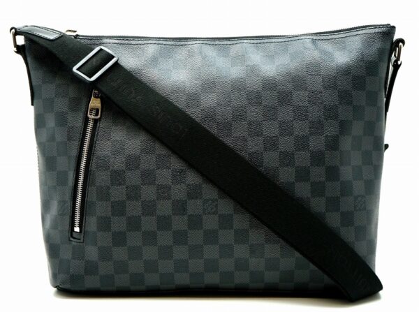 11611079 Louis Vuitton Mick MM Shoulder Bag Damier Graphite Black