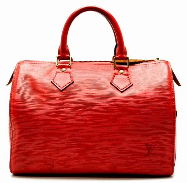 11611098 Louis Vuitton Speedy 25 Bag Epi Red