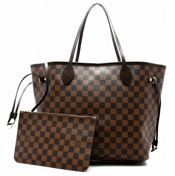 11611152 Louis Vuitton Neverfull MM Tote Bag Damier Brown