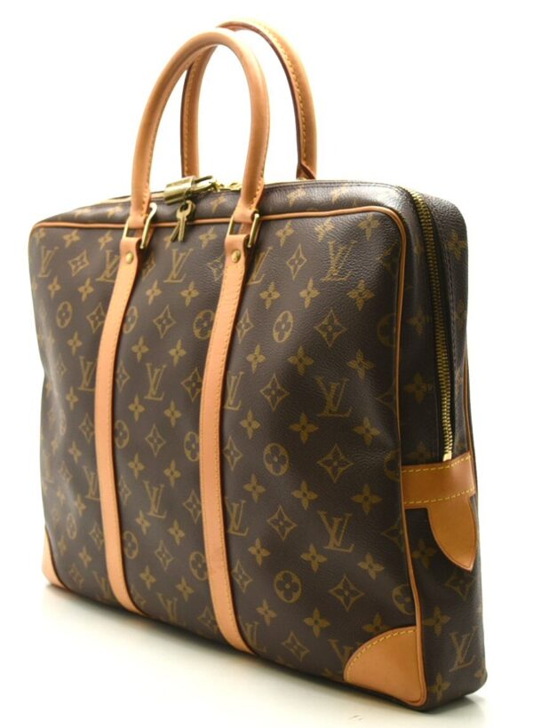 11620647 1 Louis Vuitton Porte de Cumin Voyage Briefcase Monogram Brown