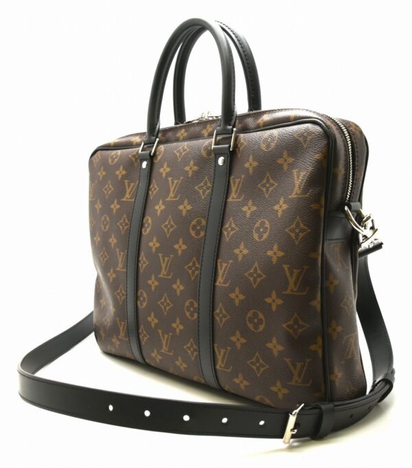 11620768 1 Louis Vuitton Macassar PDV PM Briefcase Monogram Brown