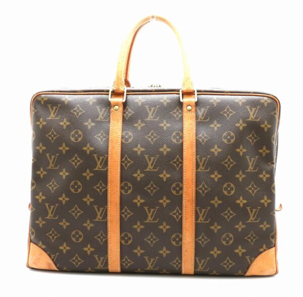 11620819 Louis Vuitton Porte de Cumin Voyage Briefcase Monogram Brown