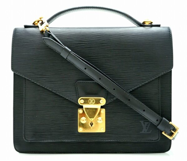 11630282 Louis Vuitton Monceau Bag Epi Black