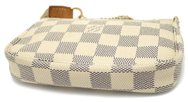 11630405 3 Louis Vuitton Mini Pochette Accessory Pouch Damier Azur White