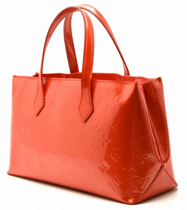 11630828 1 Louis Vuitton Wilshire PM Tote Bag Monogram Vernis Orange