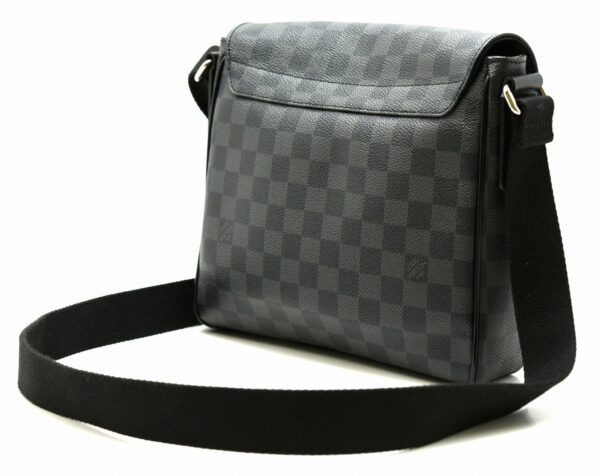 11631038 1 Louis Vuitton District PM Shoulder Bag Damier Graphite Black