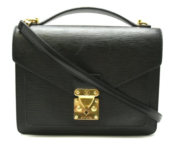 11631039 Louis Vuitton Monceau Bag Epi Black