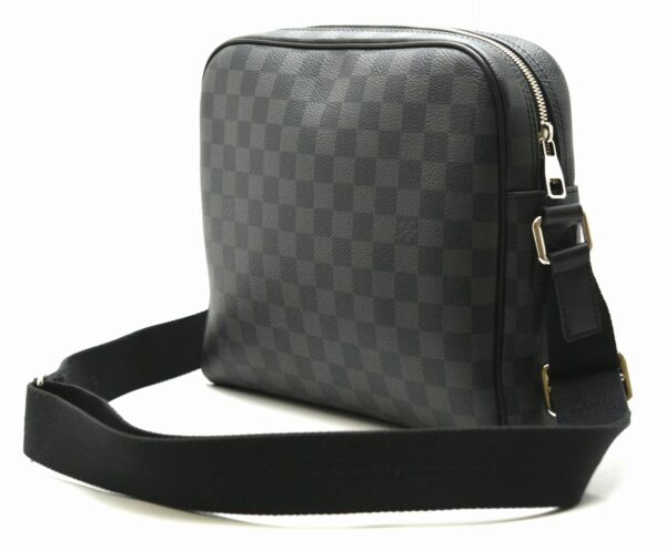 11631081 1 Louis Vuitton Dayton PM Shoulder Bag Damier Graphite Black