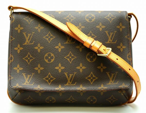 11640112 Louis Vuitton Musette Tango Shoulder Bag Monogram Brown