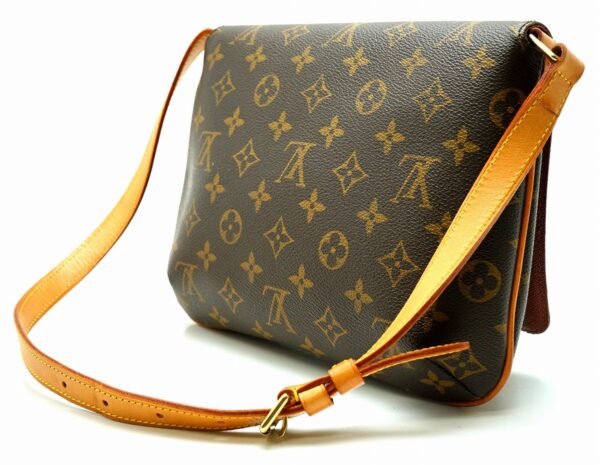 11640112 1 Louis Vuitton Musette Tango Shoulder Bag Monogram Brown