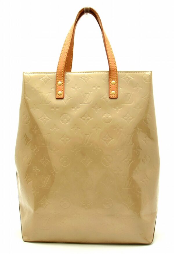 11640531 Louis Vuitton Lead MM Tote Bag Monogram Vernis Beige