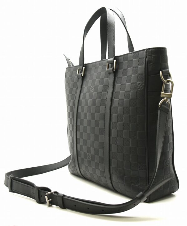 11640695 1 Louis Vuitton Neo Tadao Tote Bag Damier Infini Black