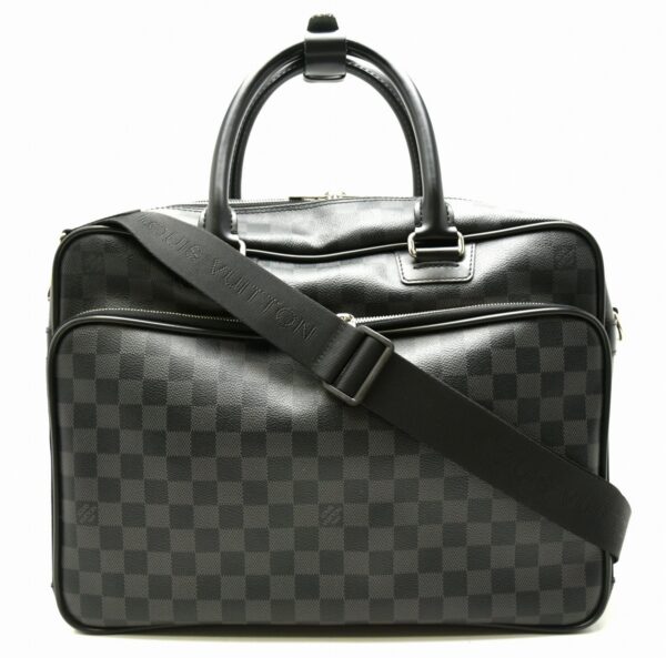 11640737 Louis Vuitton Icar Shoulder Bag Damier Graphite Black