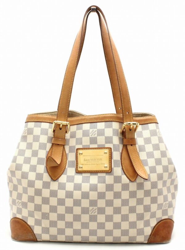 11641016 Louis Vuitton Hampstead MM Tote Bag Damier Azur Blue