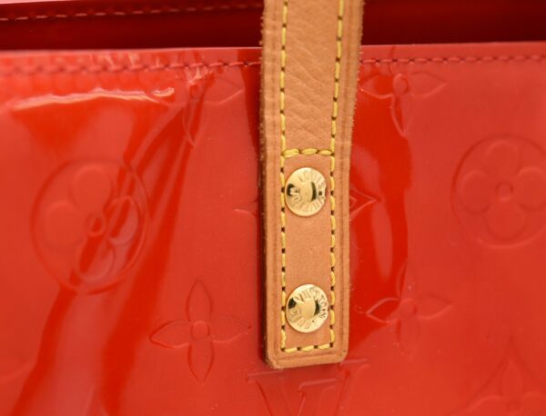 11641099 6 Louis Vuitton Lead PM Handbag Monogram Vernis Red