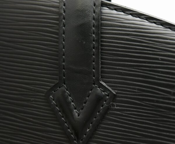 11641115 6 Louis Vuitton Saint Jacques Shoulder Bag Epi Black