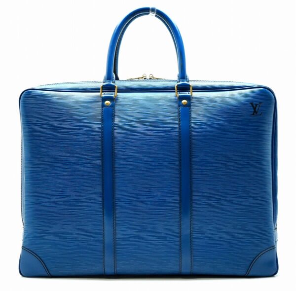 11641185 Louis Vuitton Voyage Document Bag Epi Toledo Blue