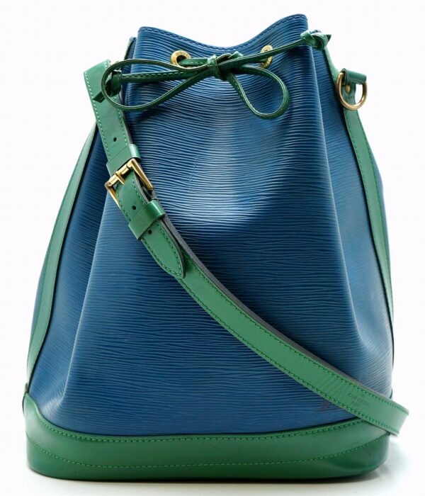 11641205 Louis Vuitton Noe Drawstring Bag Epi Bicolor Blue Green