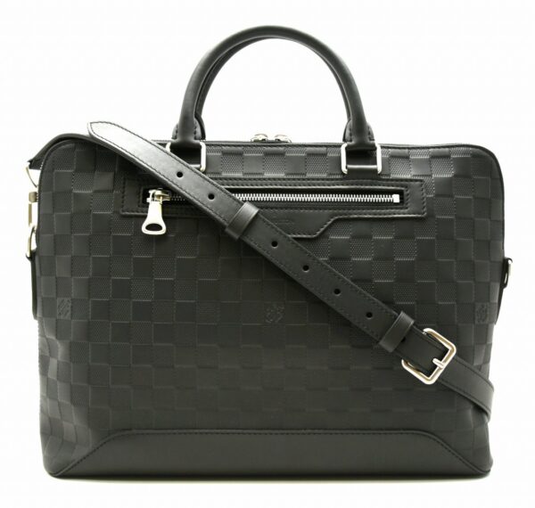 11641329 Louis Vuitton Avenue Briefcase Damier Infini Onyx