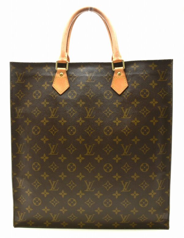 11641347 Louis Vuitton Sac Plat Tote Bag Monogram Brown