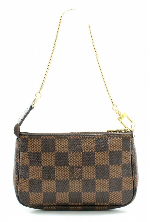 11641510 Louis Vuitton Mini Pochette Accessory Pouch Damier Brown