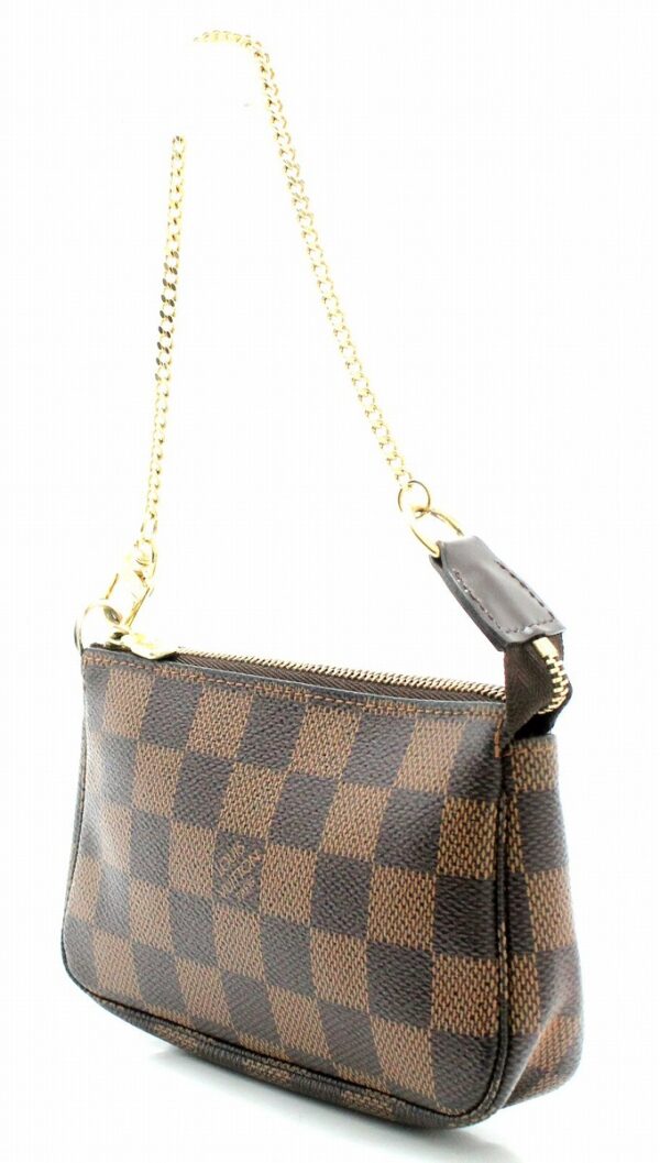 11641510 1 Louis Vuitton Mini Pochette Accessory Pouch Damier Brown