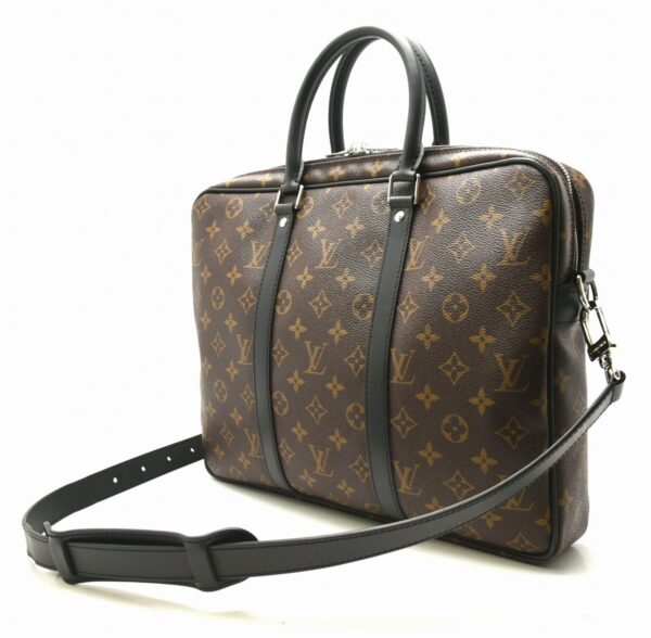 11641616 1 Louis Vuitton Porte de Cumin Voyage Bag Monogram Macassar Brown