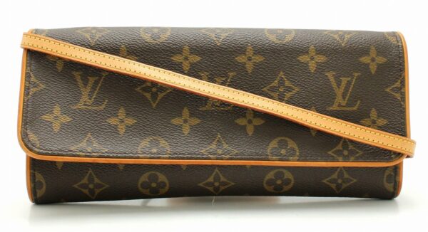 11642153 Louis Vuitton Pochette Twin GM Shoulder Bag Monogram Brown