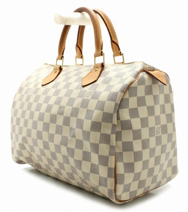 11642160 1 Louis Vuitton Speedy 30 Handbag Damier Azur White