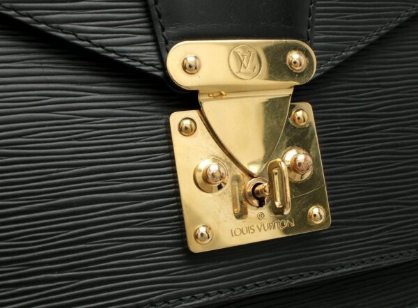 11642200 5 Louis Vuitton Monceau Bag Epi Black