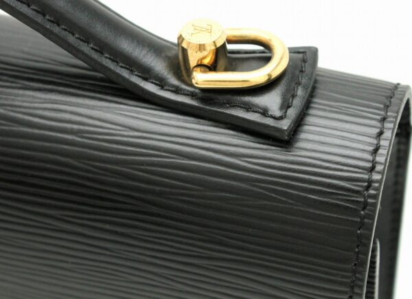 11642343 6 Louis Vuitton Monceau Handbag Epi Black