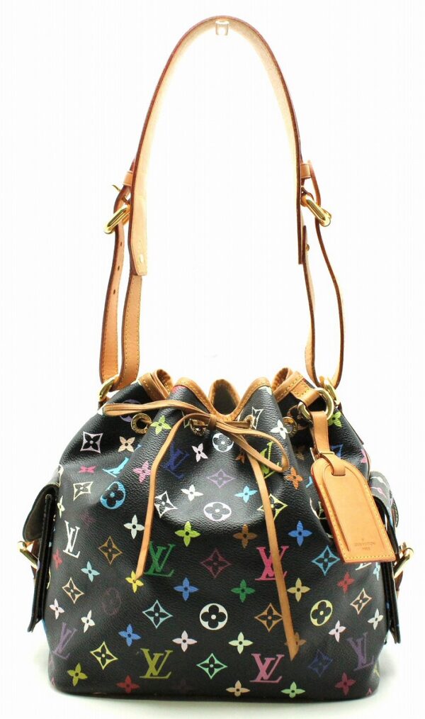 11642380 Louis Vuitton Petit Noe Shoulder Bag Monogram Multicolor Black