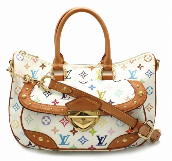 11642408 Louis Vuitton Rita Handbag Monogram Multicolor White