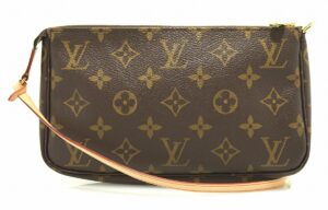 11650312 Louis Vuitton Santonge Shoulder Bag Monogram Canvas Coquelicot Brown x Red