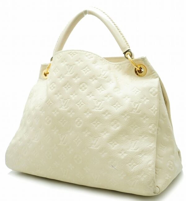 11650493 1 Louis Vuitton Artsy MM Tote Bag Monogram Empreinte White