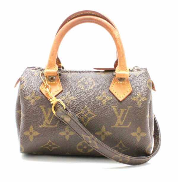 11650550 Louis Vuitton Mini Speedy Handbag Monogram Brown