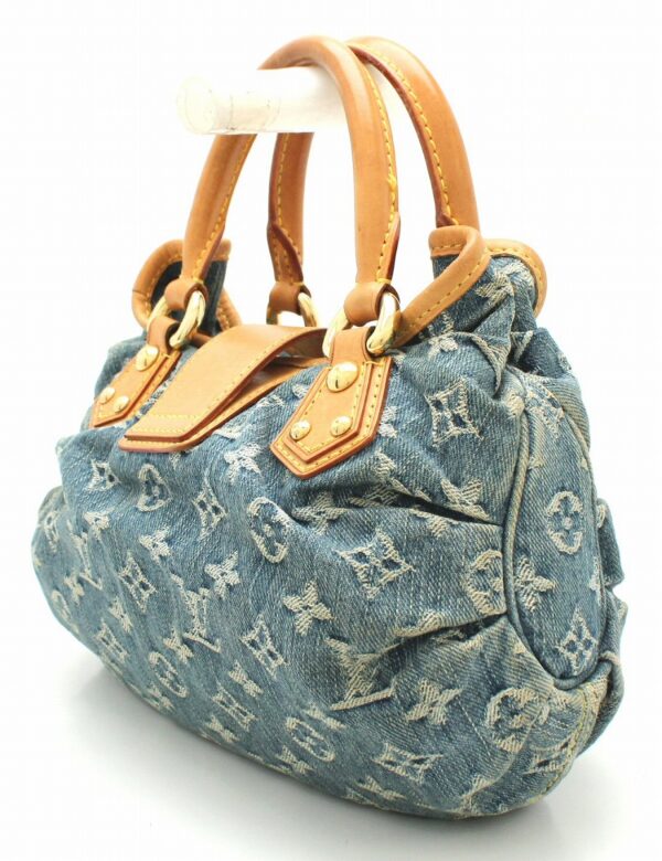 11650636 1 Louis Vuitton Pleaty Handbag Monogram Denim Blue