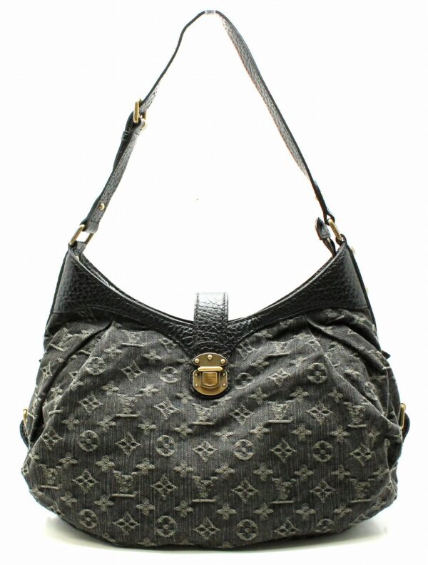 11650643 Louis Vuitton XS Shoulder Bag Monogram Denim Black