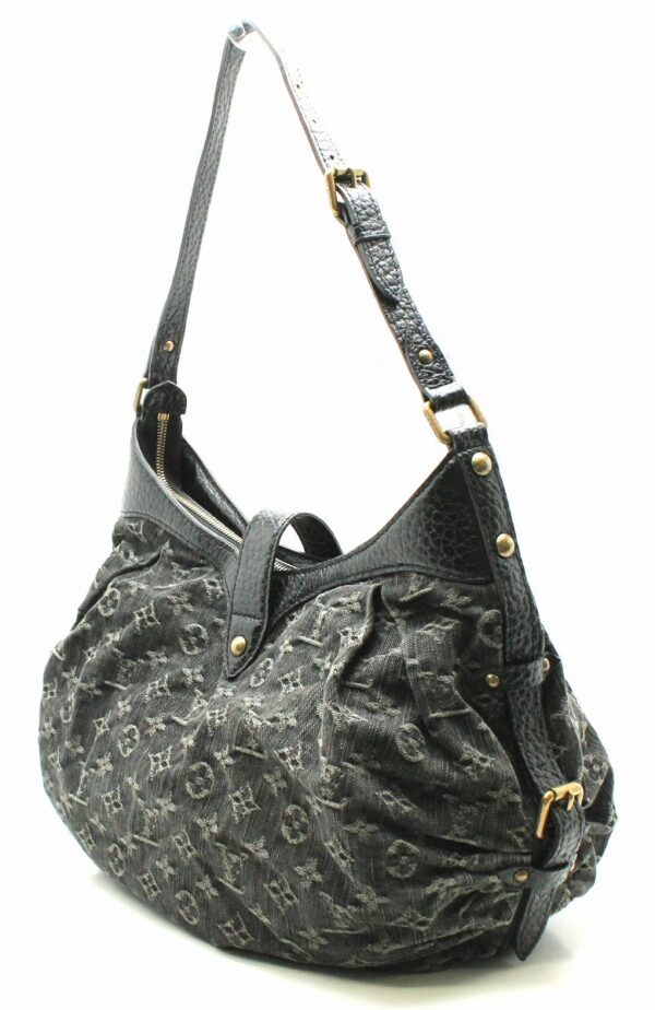 11650643 1 Louis Vuitton XS Shoulder Bag Monogram Denim Black